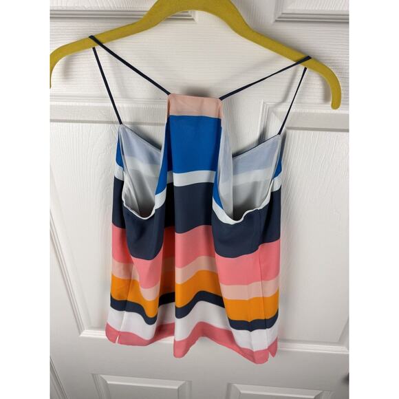 Ann Taylor LOFT Colorblock Racerback Fluid Cami, Multi Colored, Size XS, 48-004 - Picture 11 of 16